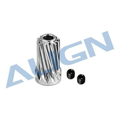 �˾���ũ H70G010XXW [ALIGN] T-Rex700E/800 Motor Slant Thread Pinion Gear 12T (L27)