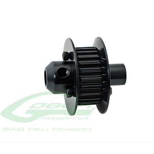 �˾���ũ H0154BL-S H0154BL-S - New Heavy Duty Tail Pulley 24T Black Anodize - Goblin 700 Kyle Stacy Edition