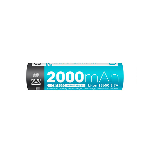 18650 ��Ƭ �̿� ���͸� 2000mAh ��ȣȸ������ (65mm ǥ�ػ�����)