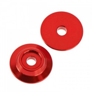 [ARRMA] AR320215 Wing Button Aluminum Red (2)