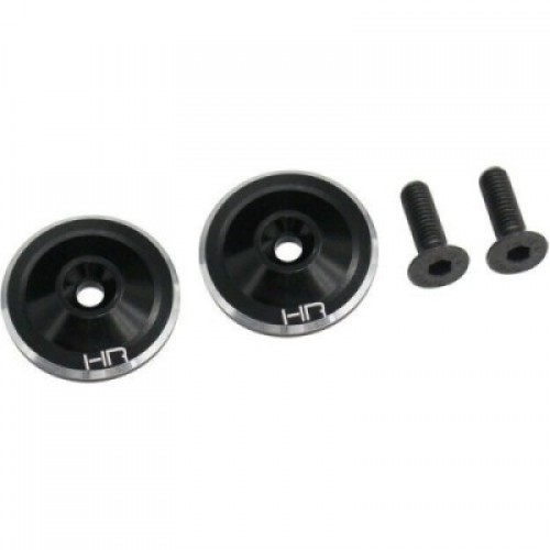 [�˾���ũ] HRAAON40U01 [HOT RACING] Hot Racing AON40U01 Black large Wing Button Aluminum (2)