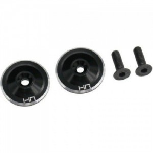 [HOT RACING] Hot Racing AON40U01 Black large Wing Button Aluminum (2)