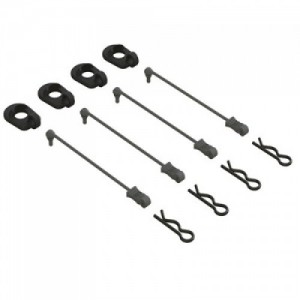 [ARRMA] Body Clip Retainers 1/5 Scale (Black, 4)