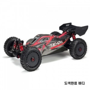 [ARRMA] Body Painted w/Decals Typhon 6S Black/Red