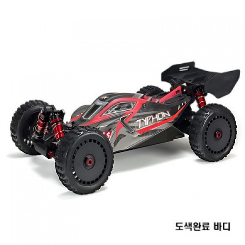 �˾���ũ ARA406120 [ARRMA] Body Painted w/Decals Typhon 6S Black/Red