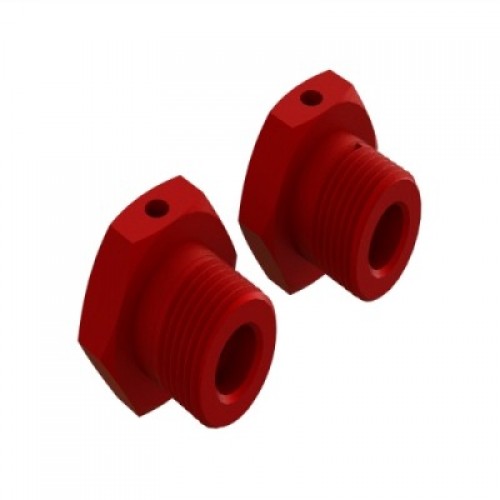�˾���ũ ARA310904 [ARRMA] AR310904 Aluminum Wheel Hex 17mm Red (2)