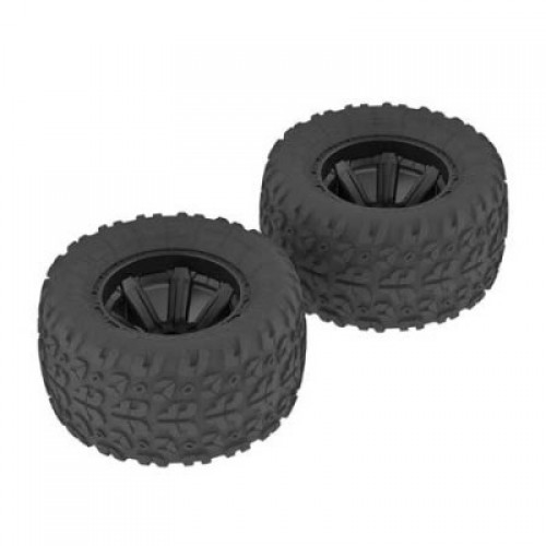 �˾���ũ ARAC9611 [ARRMA] AR550014 Copperhead MT Tire/Wheel Glued Black (2)