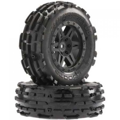 �˾���ũ ARAC9640 [ARRMA] AR550024 Sand Scorpion DB XL Tire/Wheel Blk Fr (2)