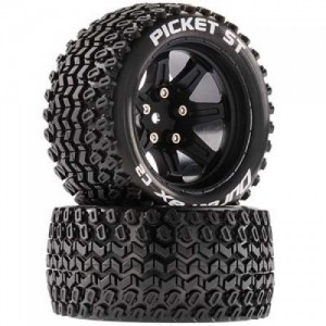 [DURATRAX] Duratrax Picket ST 2.8 Mounted Black 14mm Hex (2)