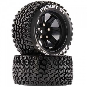 [DURATRAX] Duratrax Picket ST 2.8 Mounted Black 14mm Hex (2)