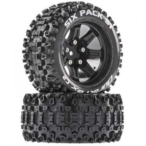 �˾���ũ DTXC5206 [DURATRAX] Duratrax Six Pack ST 2.8 Mounted Black 14mm Hex (2)