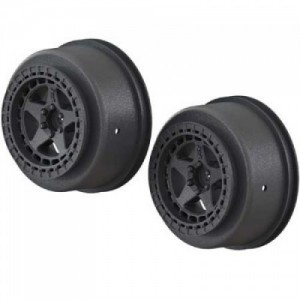 [ARRMA] AR510096 SC 2.2/3.0 Wheel 14mm Hex Black (2)