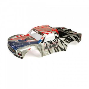 [ARRMA] MOJAVE 6S BLX PAINTED DECALLED TRIMMED BODY (SILVER/RED)