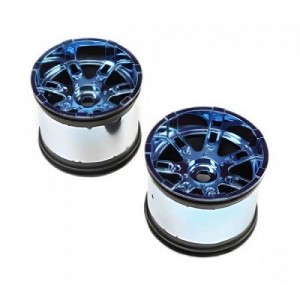 [TEAM LOSI] Wheel, 17mm, Blue Chrome (2): LST 3XL-E  1/8 ���� Ʈ�� ���� ũ�� �� (ǰ��:LOS44002 Ÿ�̾ ���)