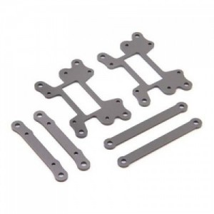 [TEAM LOSI] Hinge Pin Brace Set, Hard Anodized: LST 3XL-E