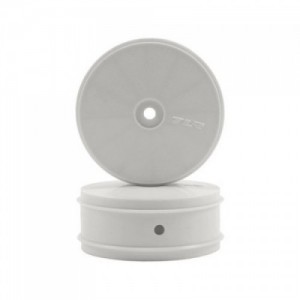 [TLR Racing] 61mm Front Wheel, 12mm Hex, White (2): 22-4