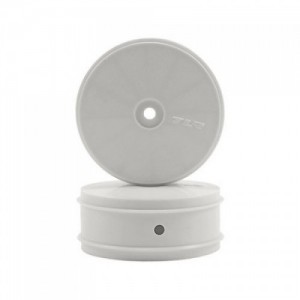 [TLR Racing] 61mm Front Wheel, 12mm Hex, White (2): 22-4