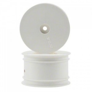 [TLR Racing] Team Losi Racing Rear 1/10 Buggy Wheel (White) (2) (TLR 22/22 3.0)