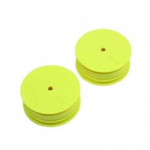 [TEAM LOSI] Front Wheel, Stiffezel, 12mm Hex, Yel (2): 22 4.0