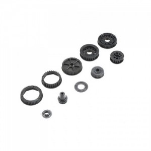 [TLR Racing] Drive, Differential Pulley Set: 22-4/2.0