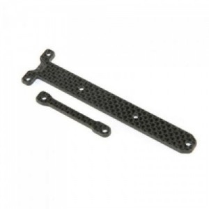[TLR Racing] Carbon Chassis Brace Support Set: 22X-4