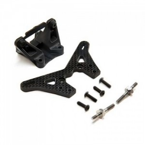 [TLR Racing] Carbon Laydown Rear Tower  2mm Conversion: 22 5.0