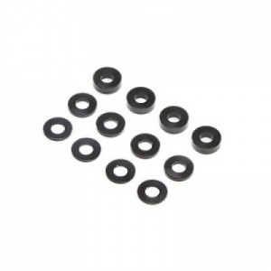 [TLR Racing] M3 Caster Block Alum Washer Set, Black (4ea): 22 5.0