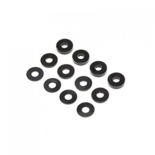 �˾���ũ TLR336006 [TLR Racing] M3 Aluminum Washer Set, Black (4ea): 22 5.0