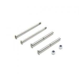 [TLR Racing] Front Hinge Pin and King Pin Set, Polished: All 22