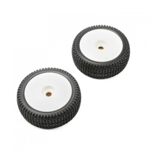 �˾���ũ TLR45005 [TLR Racing] [1/5 ���� �� Ÿ�̾� �����Ϸ�]Premount Wheel, Tire, White (2): 5IVE-B (1/5 �����)