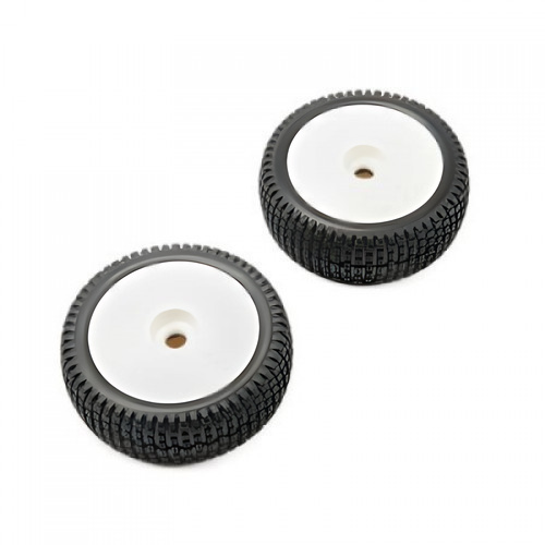[�˾���ũ] TLR45005 [TLR Racing] [1/5 ���� �� Ÿ�̾� �����Ϸ�]Premount Wheel, Tire, White (2): 5IVE-B (1/5 �����)