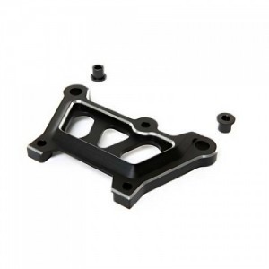 [TEAM LOSI] Front Top Plate, Black, Aluminum: DBXL-E