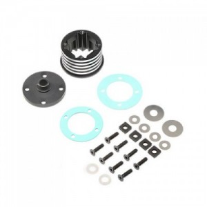 [TEAM LOSI] Diff Housing Set, Aluminum (1): DBXL-E