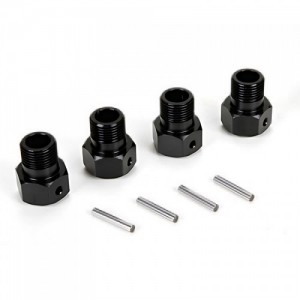 [TEAM LOSI] Wheel Hex Black, Pin (4) (Monster Truck XL)
