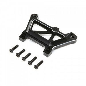 [TEAM LOSI] Front Top Plate, Aluminum, Black: DBXL-E 2.0