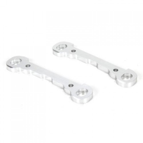 �˾���ũ LOS254030 [TEAM LOSI] Hinge Pin Braces, Front, Alum, Silver,  Monster Truck XL