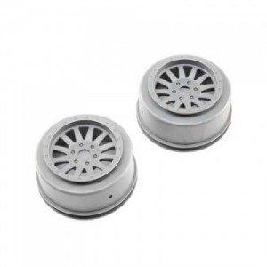 [TEAM LOSI] Wheels, Silver (2): Super Baja Rey