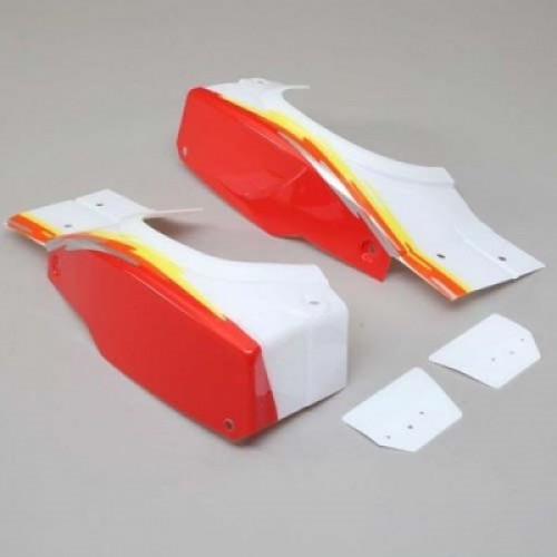 �˾���ũ LOS250029 [TEAM LOSI] L/R Rear Fender Set, Red: Super Baja Rey