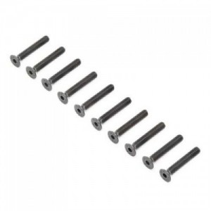 [TEAM LOSI] Flat Head Screws, Stl, BO, M4 x 16mm (10)