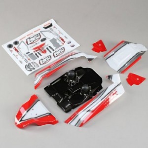 [TEAM LOSI] Body Set Red: Tenacity Desert Buggy (LOS230051)