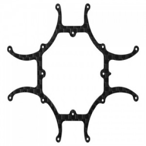 [RAKONHELI] Rakonheli CNC 3K Pure Carbon Fiber Main Frame (1.0mm)- Blade Inductrix FPV BL �ɼ�