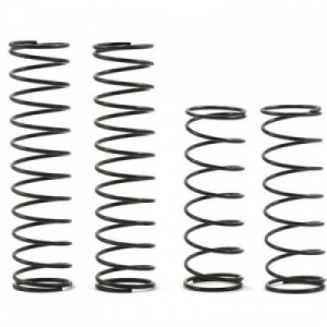 [TEAM LOSI] Team Losi Front, Rear Shock Spring Set (4) (Black - Medium) (Ten-T/810/TEN-SCTE/TEN-SCT Nitro)