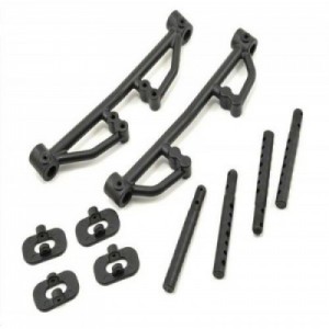[TEAM LOSI] Losi Front/Rear Body Mount Set w/Post (TEN-RALLY/TEN-SCTE/TEN-SCTE 2.0/TEN-SCT Nitro)