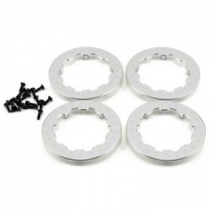 [TEAM LOSI] [LOSB7019] TEN-SCTE Beadlock Ring Set w/Screws (Chrome) (4)