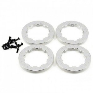 [TEAM LOSI] [LOSB7019] TEN-SCTE Beadlock Ring Set w/Screws (Chrome) (4)