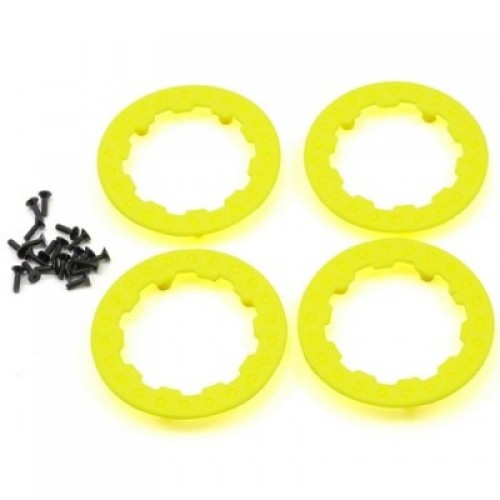 �˾���ũ LOSB7024 [TEAM LOSI] Losi Beadlock Ring Set w/Screws (Fluorescent Yellow) (4)