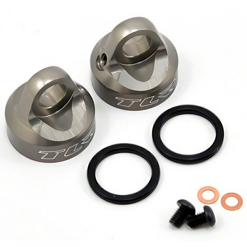 �˾���ũ TLR5062 [TLR Racing] Aluminum Bleeder Shock Cap Set (2)  (Option Part)