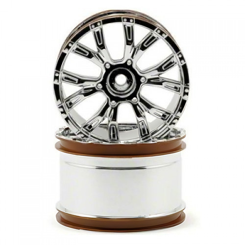�˾���ũ LOSB7013 [TEAM LOSI] Team Losi 320S Force Wheel (Chrome) (2) (Ten-T/TEN-MT)