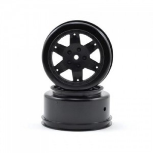 [TLR Racing] Team Losi Racing 12mm Hex Short Course Wheels (Black) (2) (22SCT/TEN-SCTE/Ten-MT)