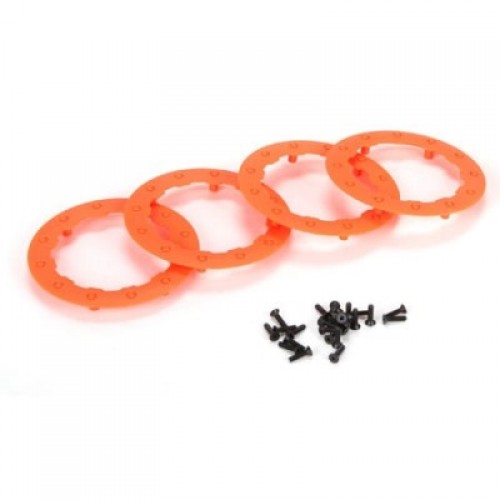 [�˾���ũ] LOS43009 [TEAM LOSI] Beadlock Ring, Orange w/ Screws (4): 22SCT/TEN-MT